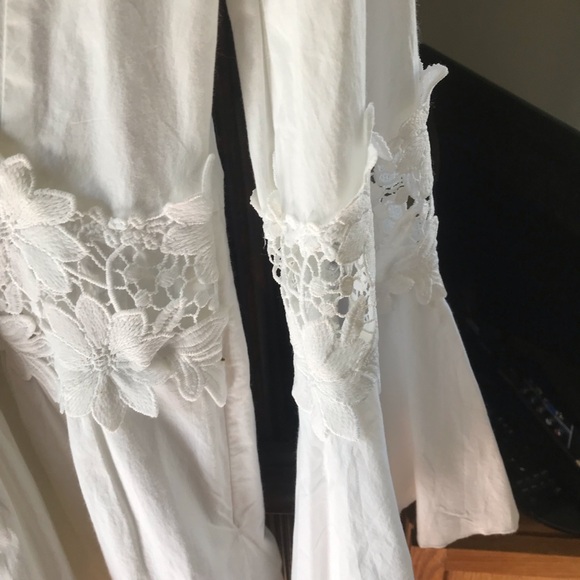 Boston Proper White Long Sleeve Dress - Picture 3 of 3